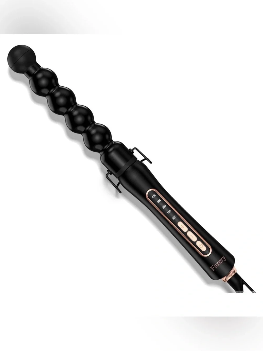 Farery 32mm Bubble Curling Wand Ceramic 5 Temp Dual Voltage NWT